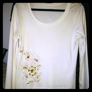 Long Sleeve Beaded Top